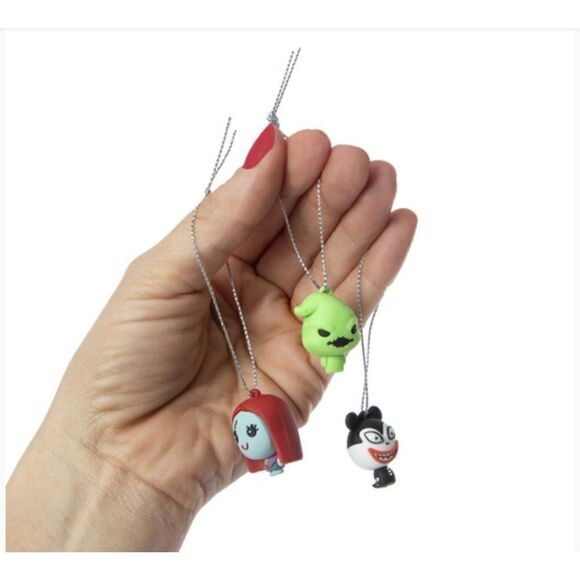New! Hallmark Mini Christmas Ornaments (The Nightmare Before Christmas Oogie, Sa - Picture 2 of 3